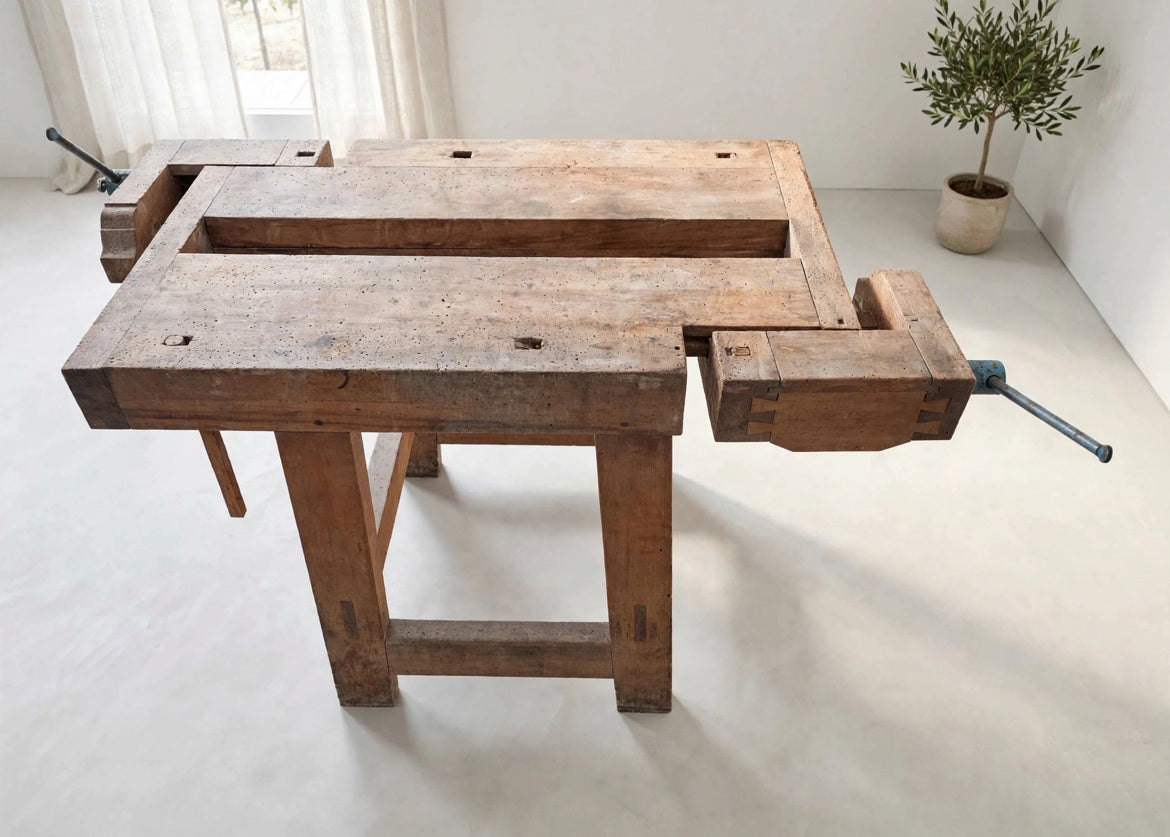 Bancone da Falegname del XX Secolo da restaurare -Top Antiques-