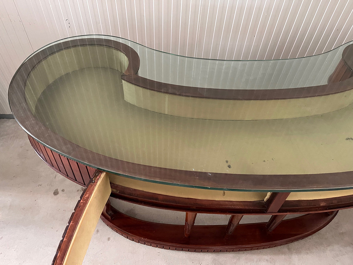 Bancone Gioielleria Antico dei Primissimi del '900 in Noce e Cristallo -Top Antique-