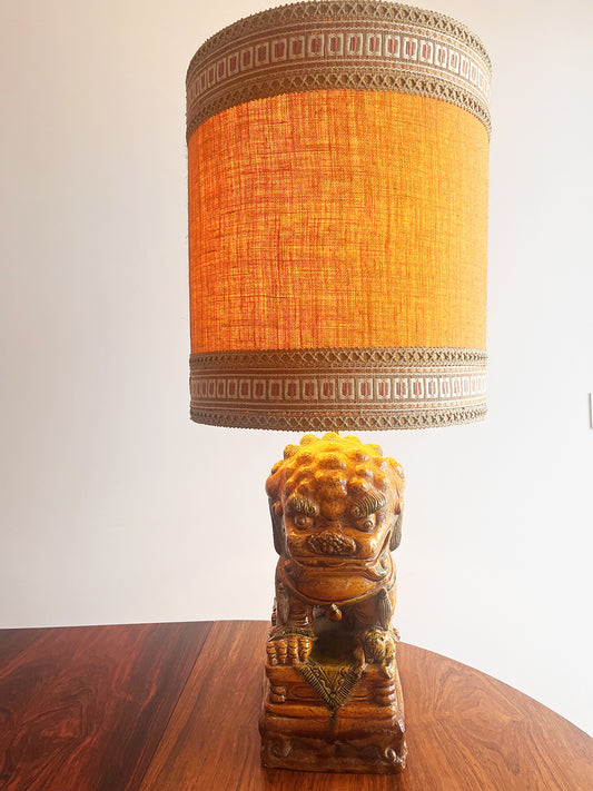 Cane Fo Ceramica Grande Lampada da tavolo '900 -Top Antiques-