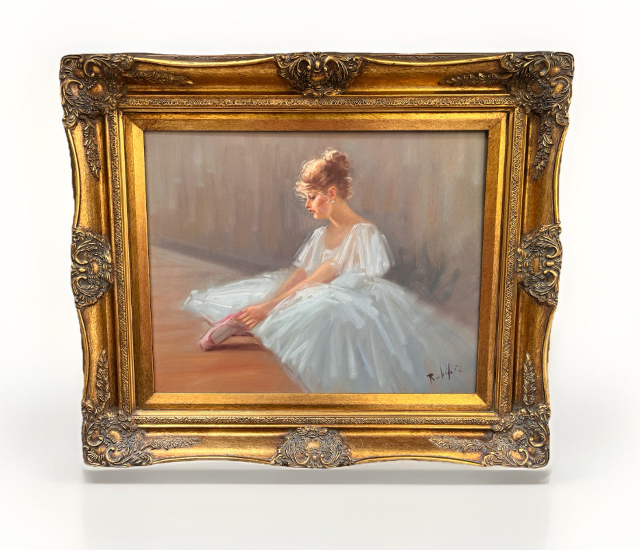 "Prima della danza" di Rodriquez Salvatore Olio su Tela -Antiques-