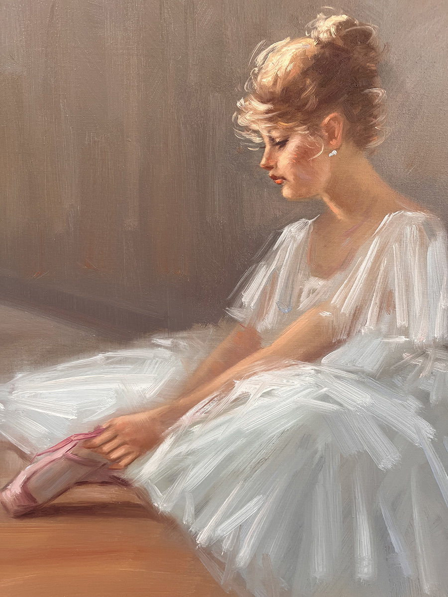 "Prima della danza" di Rodriquez Salvatore Olio su Tela -Antiques-