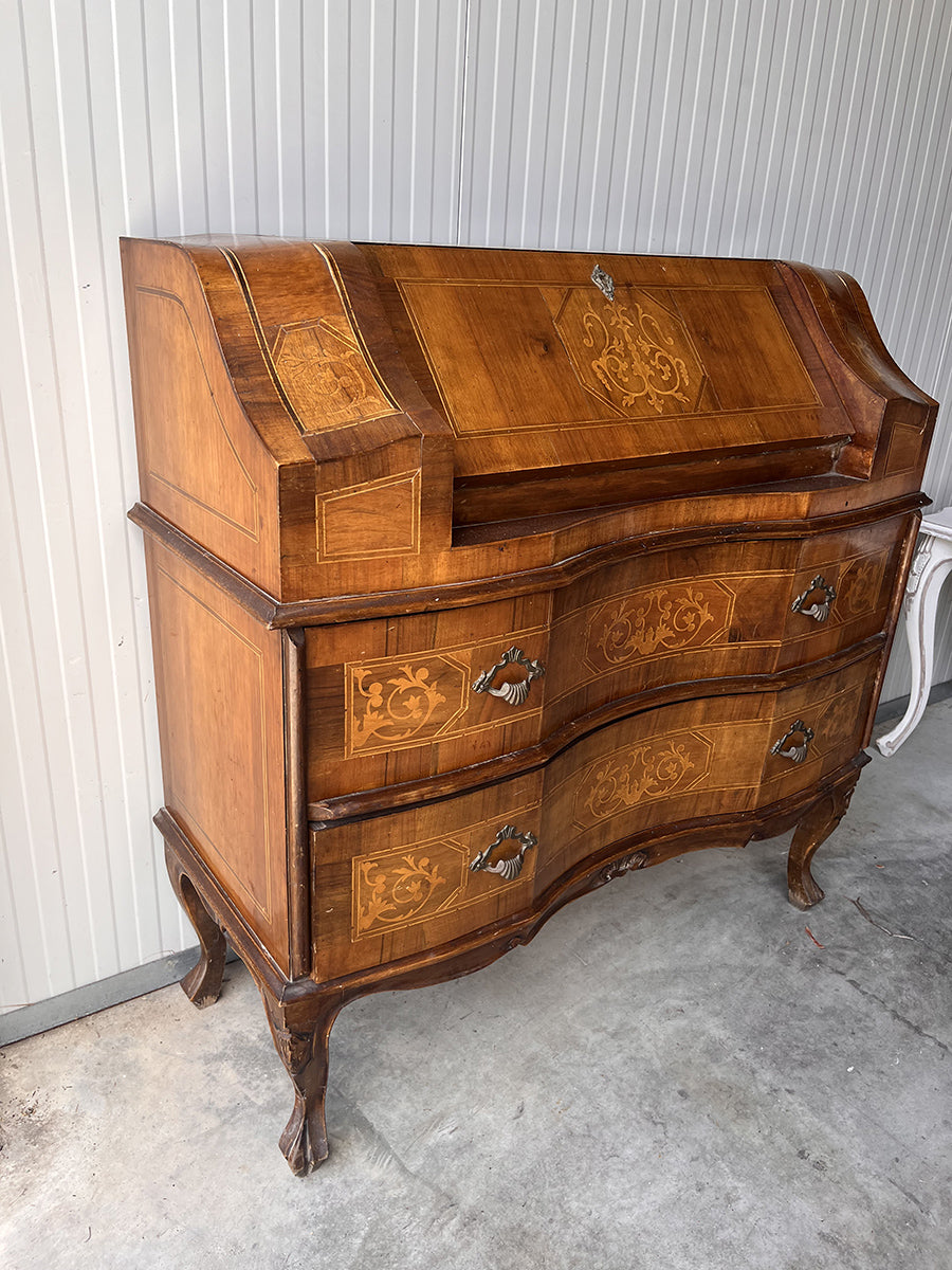 Fratelli Borgesani Bovolone Secretaire con ribalta prima metà del ‘900 -Antiques-