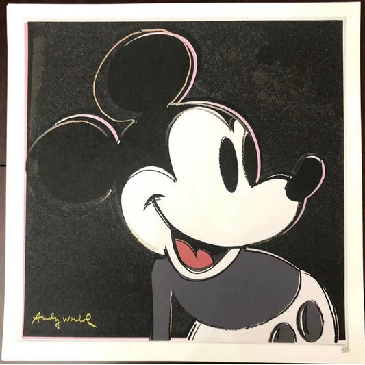 Andy Warhol Topolino Edizione Limitata numerata a matita Litografia con certificato -Art-