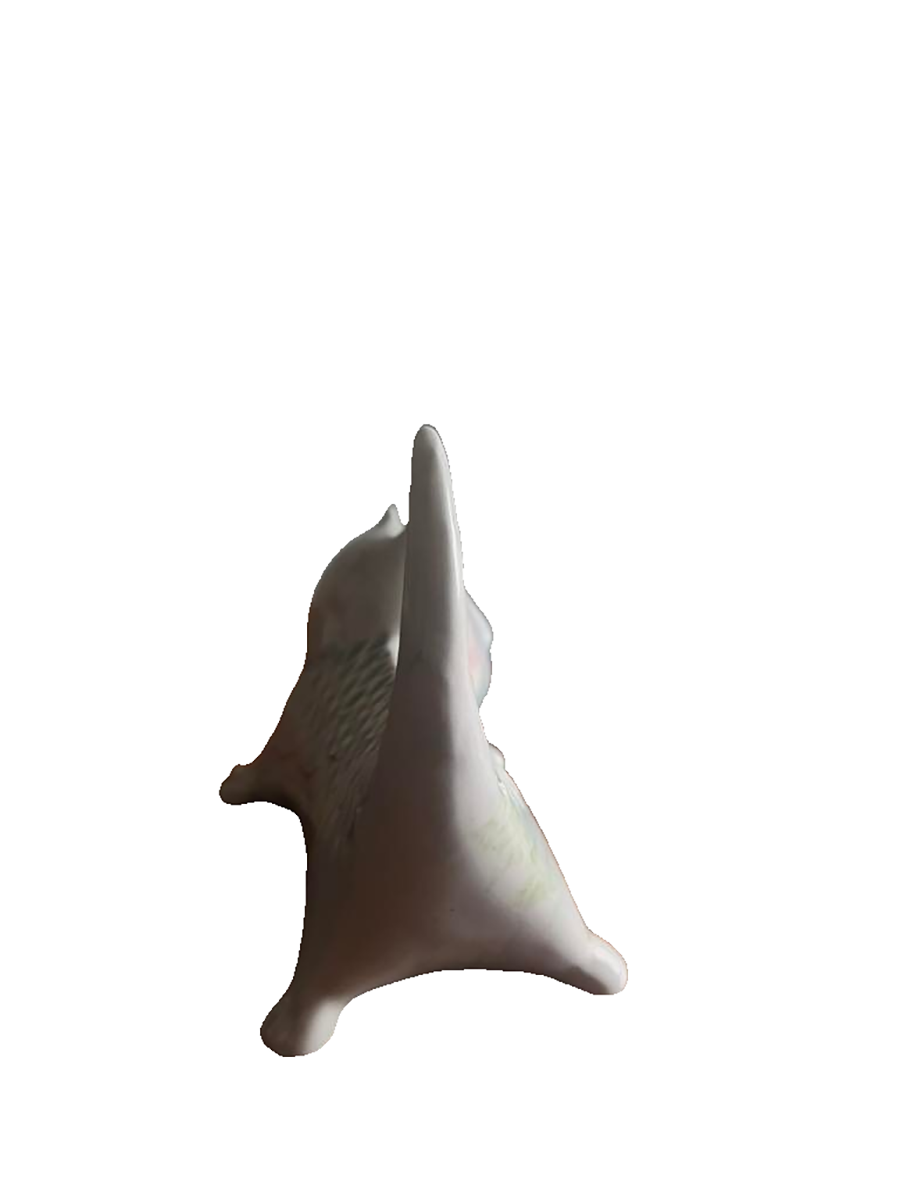 Gatto Ceramica Decorata e firmata Muller Mid Century '60 -Top Art-