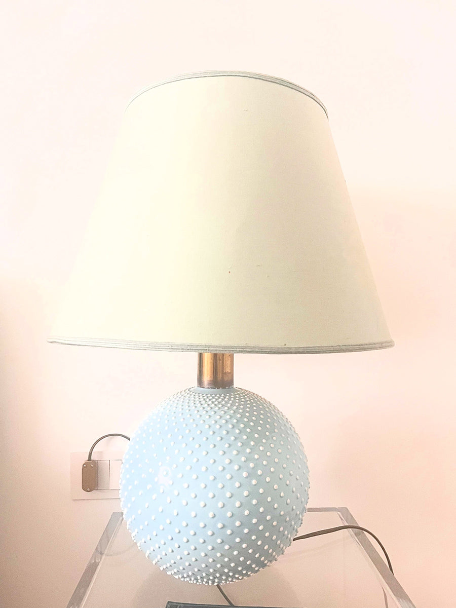 Studio Paf Milano Lampada Sferica celeste integra e originalissima anni '70 -Top Art-