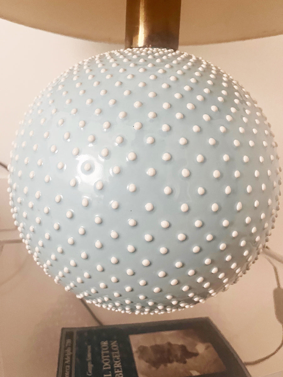 Studio Paf Milano Lampada Sferica celeste integra e originalissima anni '70 -Top Art-