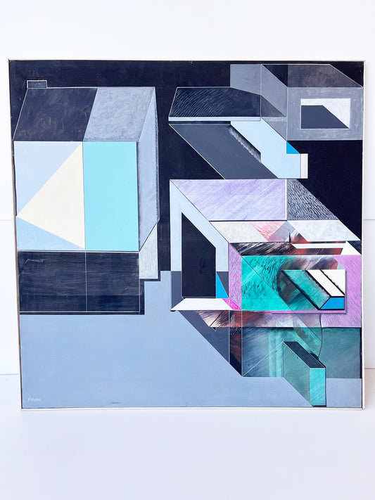 Vito Capone (1935) Generatore anni '70 Acrilico su Tela -Top Art-