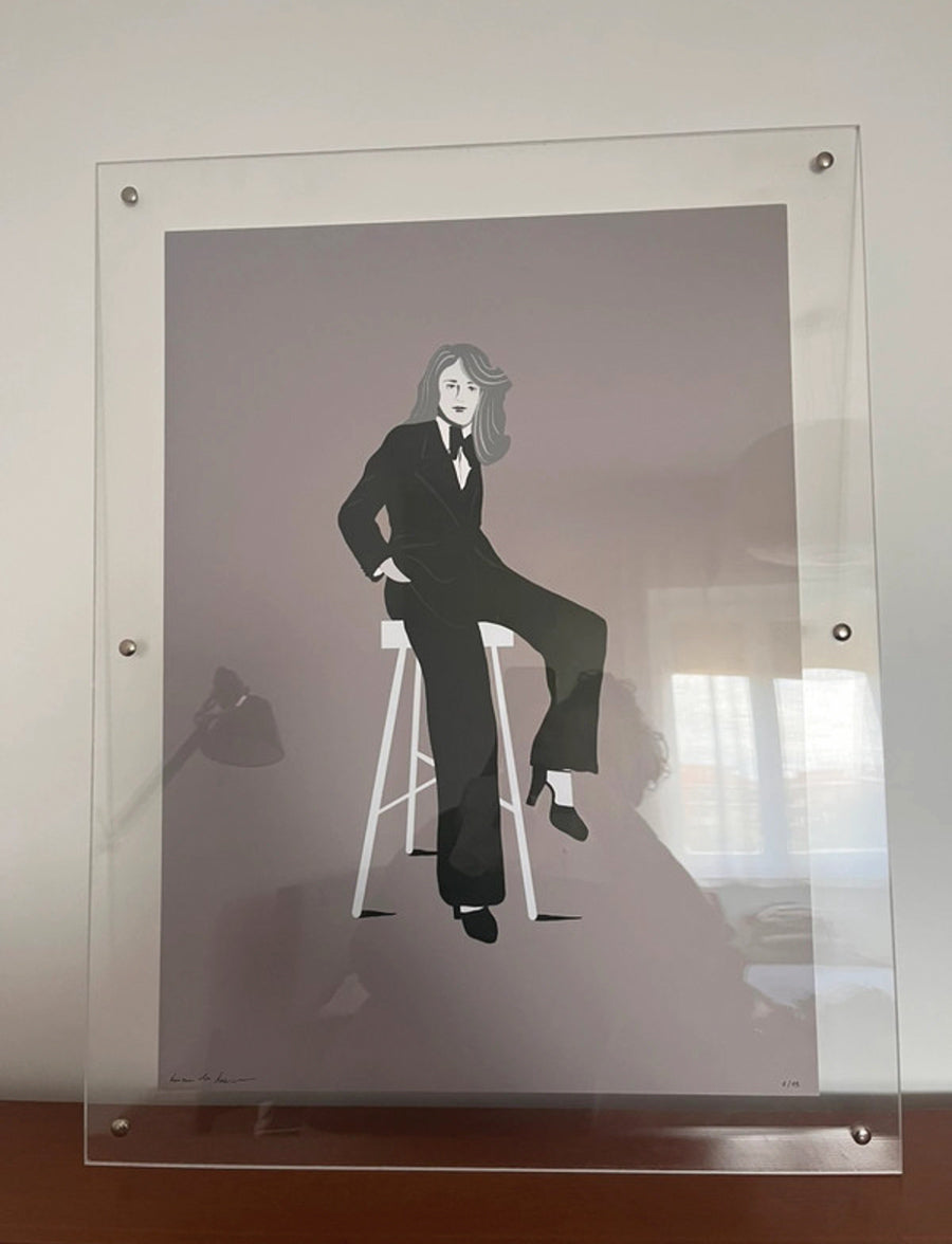 Illustrazione YSL firmata con certificato di autenticità -Pop Art-