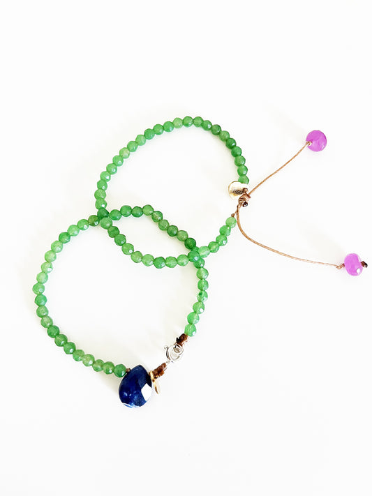 Coppia Braccialetti in Smeraldini piccoli -Top Jewels -