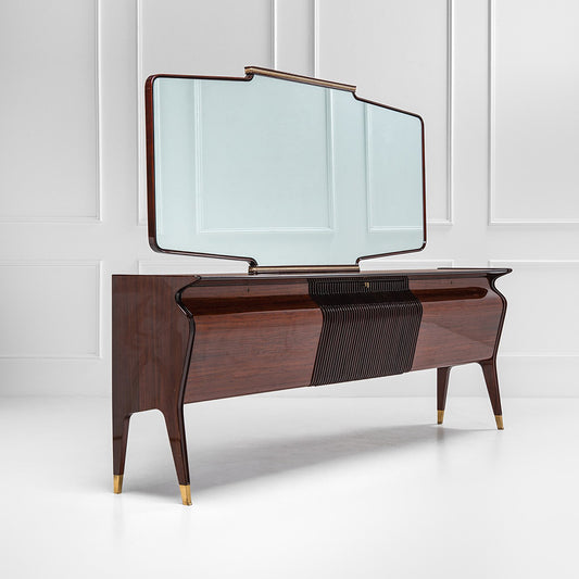 Sideboard con Specchiera di Osvaldo Borsani Anni 50-60 -Design-