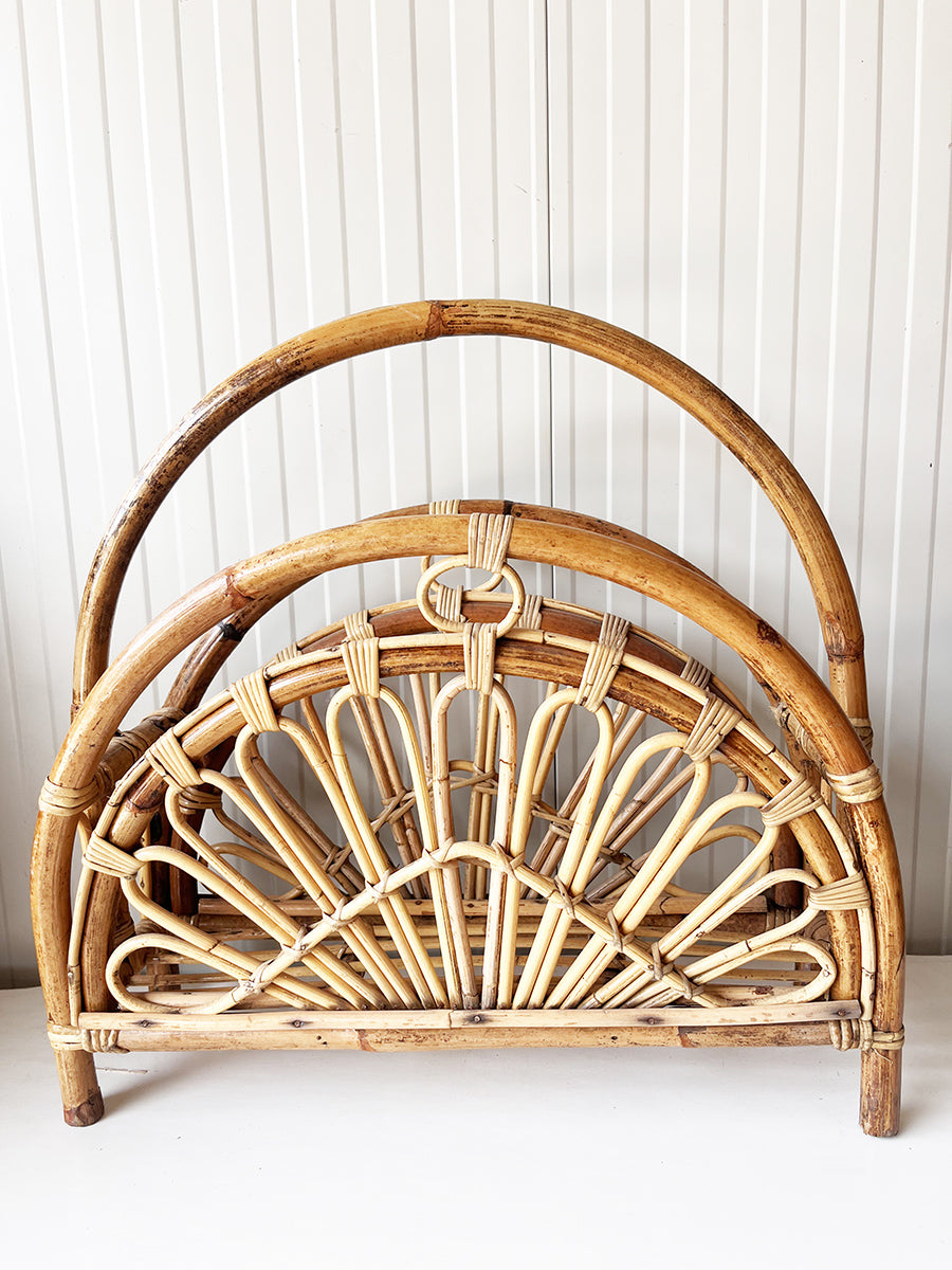 Portariviste vintage in bambù Mid Century Design, Italia, anni '70 -Top Design-
