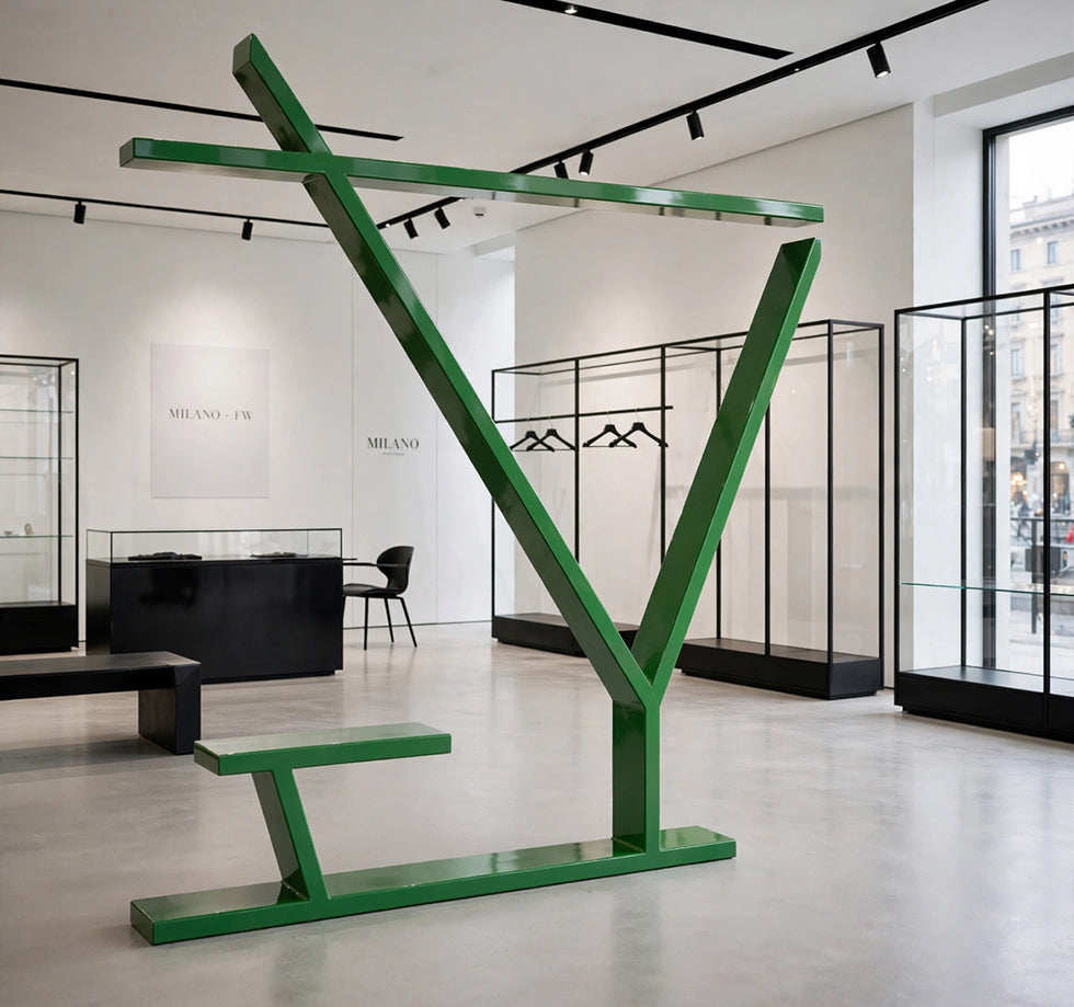 Libreria Metallo Verde - Design -