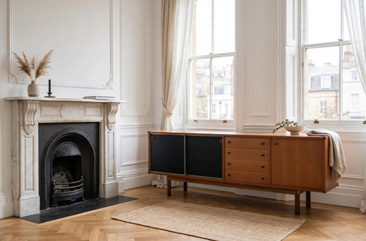Credenza in legno di George Coslin per 3V, anni '60 -Top Design-