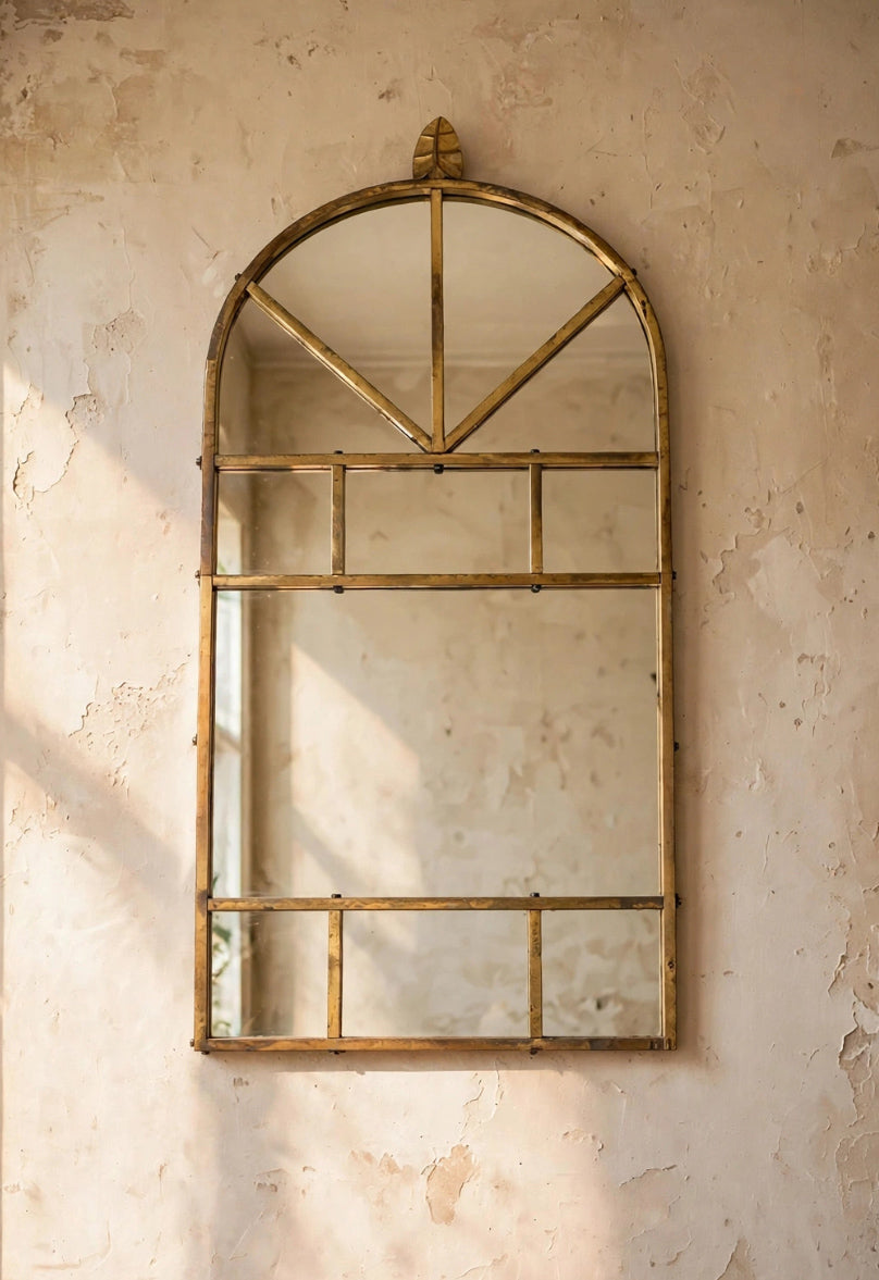 Specchio a Cupola in Ottone Top Vintage anni '60 -Design-