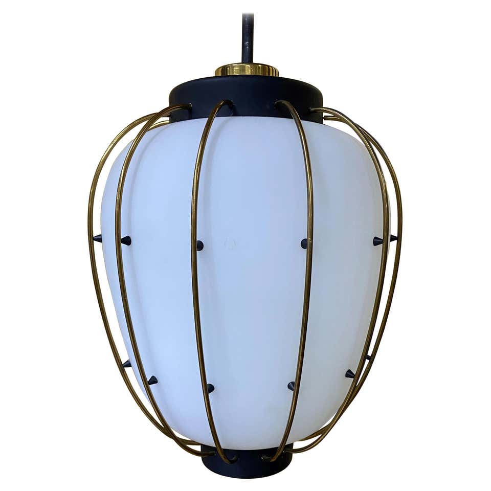 Lampadario Attr. Angelo Lelli Vintage anni '50 - Top Lighting -