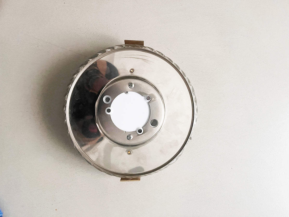 Applique Barovier & Toso Vintage anni '50 Cristallo, Ottone, Vetro Satinato -Lighting-