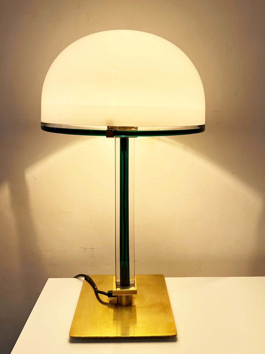 Belboi Venini Lampada da Tavolo 1991 Lattimo/Verde -Design-