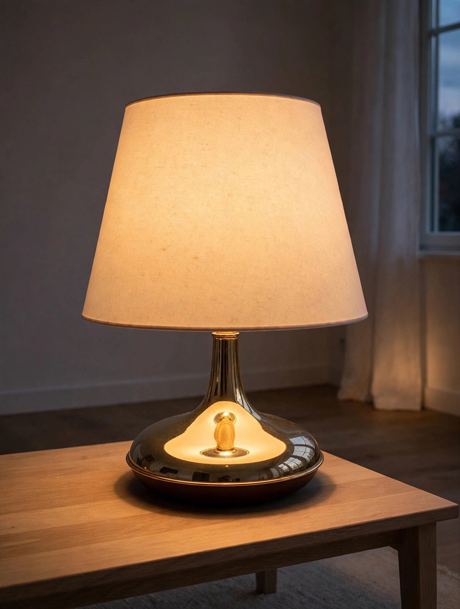 Lampada da tavolo Svezia anni '70 Ottone -Top Lighting-