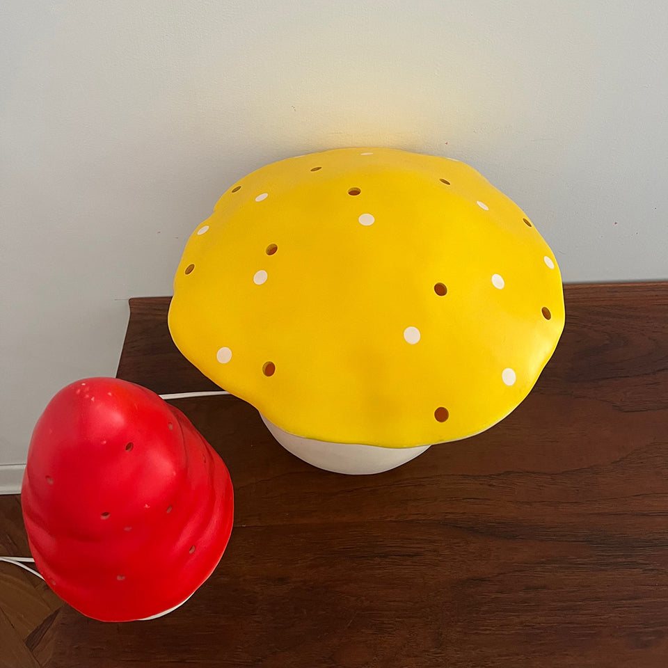 Coppia di Lampade Magiche Vintage a forma di Fungo -Lighting-