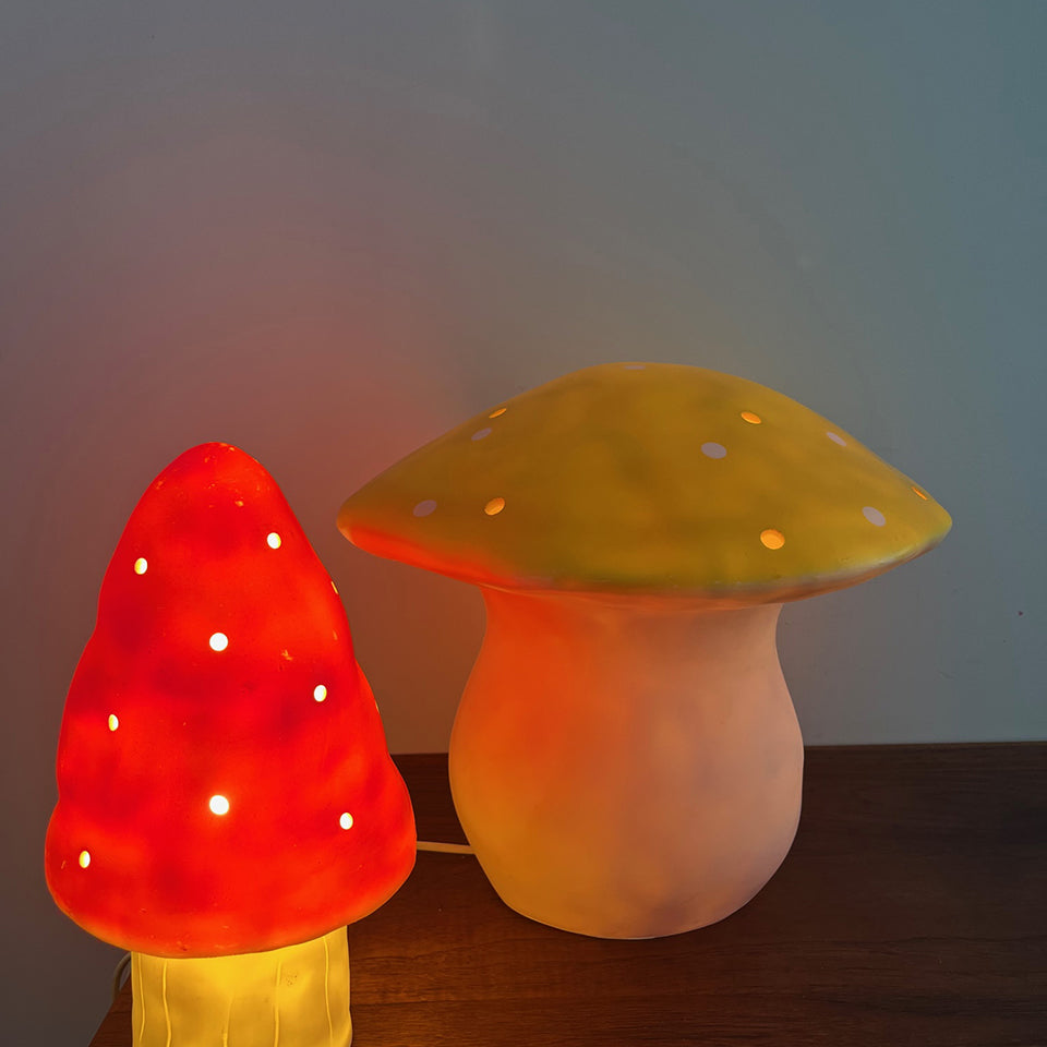Coppia di Lampade Magiche Vintage a forma di Fungo -Lighting-