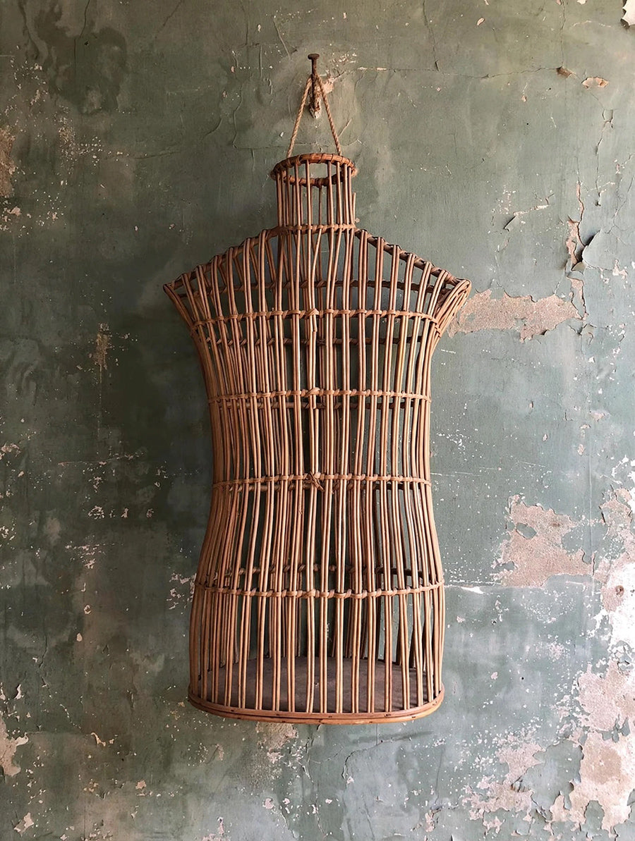 Busto Manichino Vimini Vintage 1960 -Design-