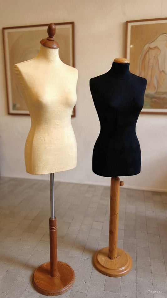 Coppia Manichini Sartoriali Vintage anni '60 - Top Design-