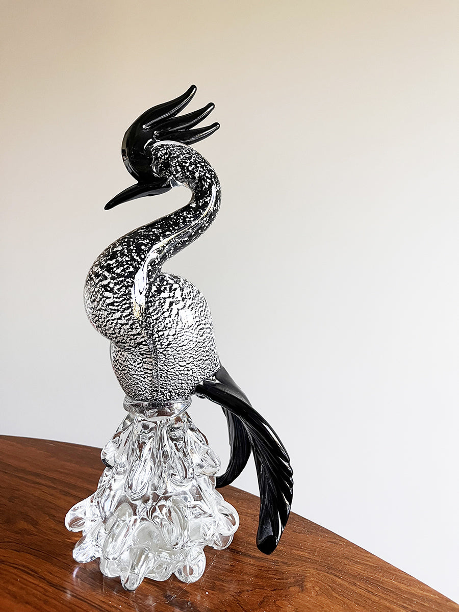 Scultura Airone Vetro di Murano Vintage anni '60 -Top Murano-