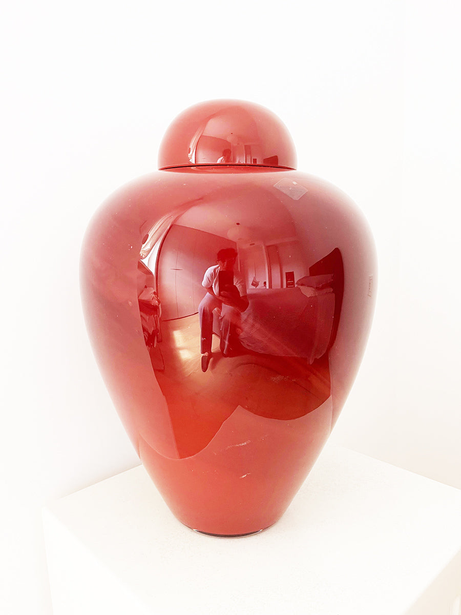 Barovier & Toso Poutishe Murano Rosso Rubino 1970 - Top Vintage-