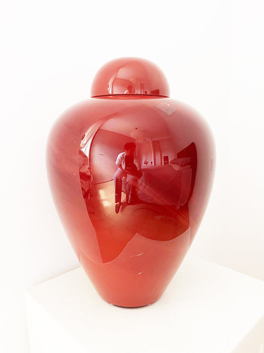 Barovier & Toso Poutishe Murano Rosso Rubino 1970 - Top Vintage-