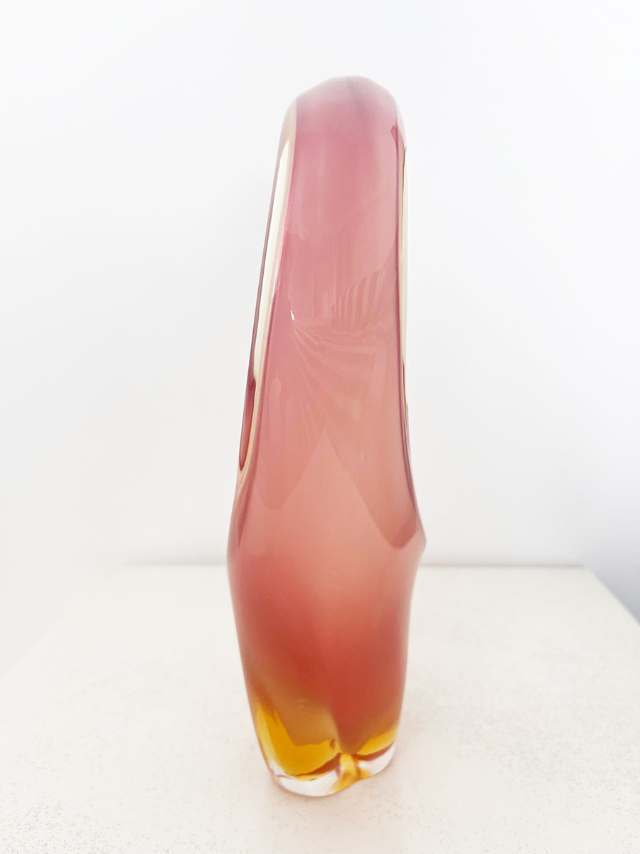 Cestino Murano Rosa e Giallo Vintage 1950 -Top Murano-