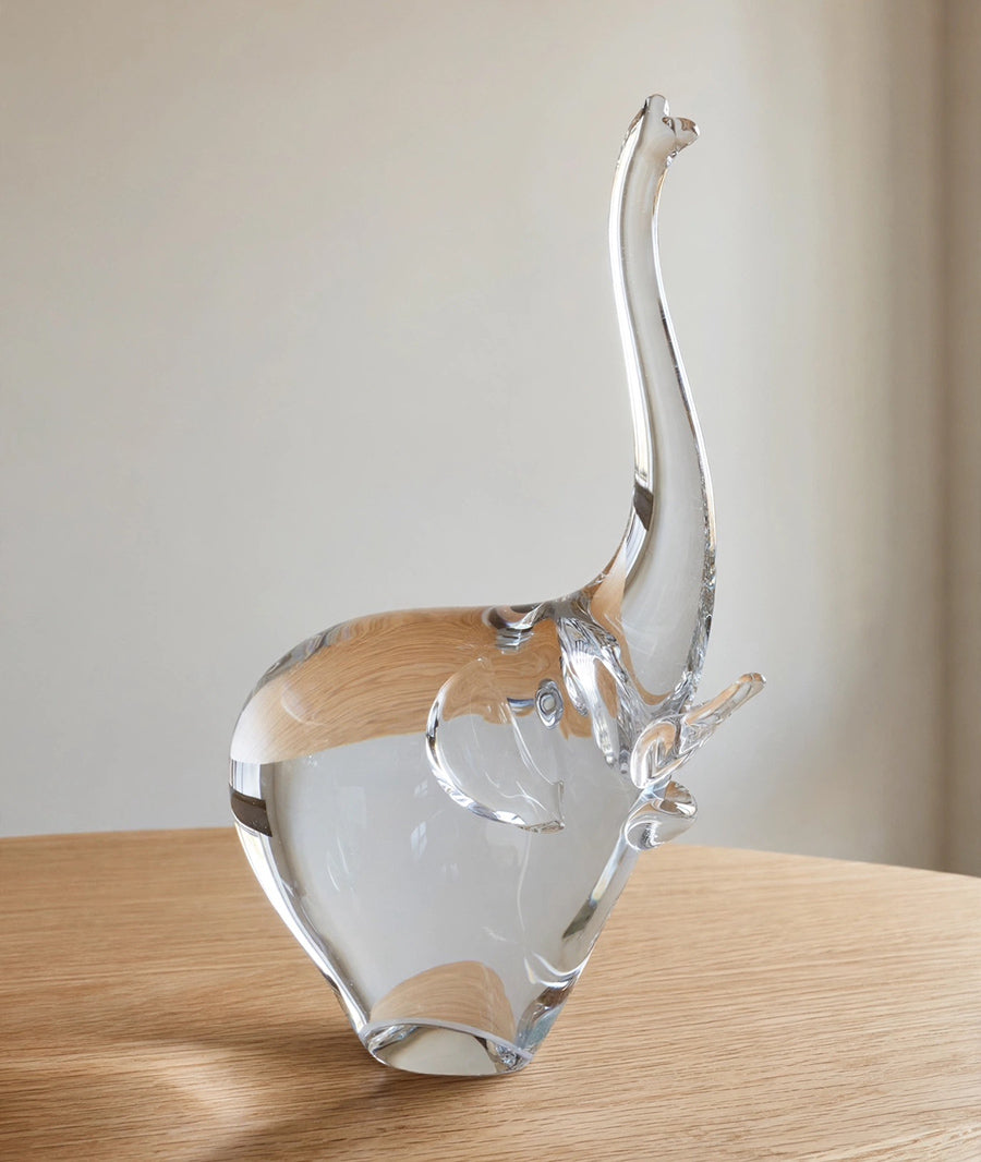Elefante Murano Trasparente Vintage anni '50 firmato alla base -Top Murano-