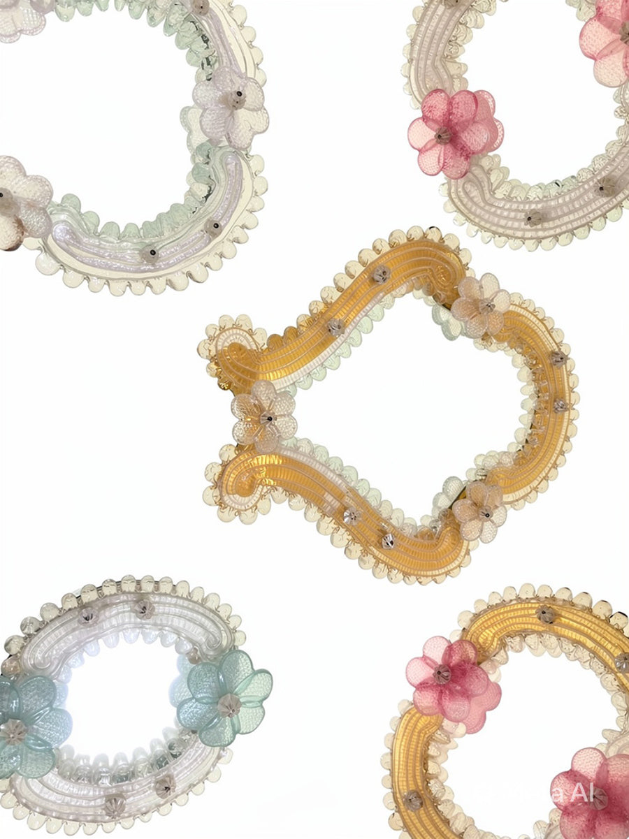 Murano Set n. 5 Specchietti '900 Liberty -Top Murano-