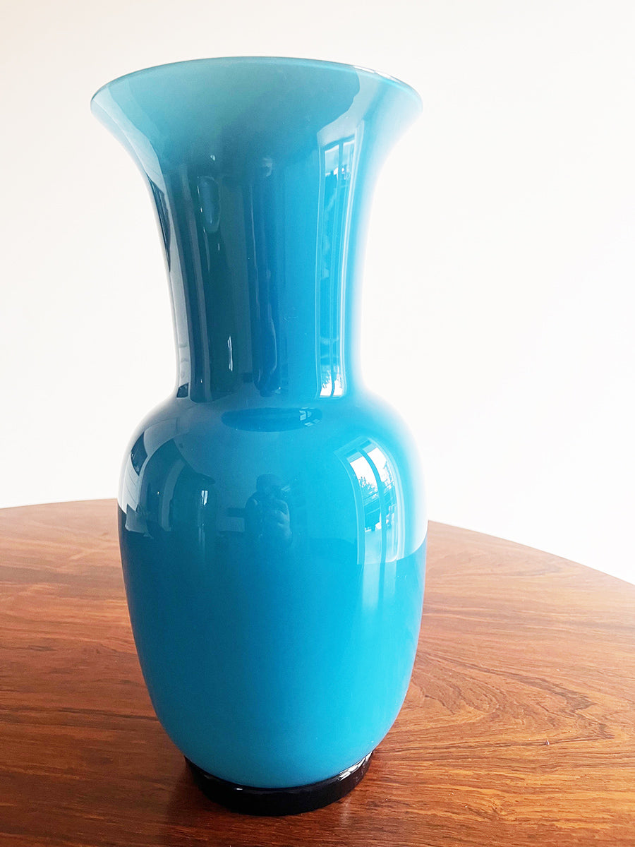 Vaso Venini Blu 1992 Firmato -Top Murano-