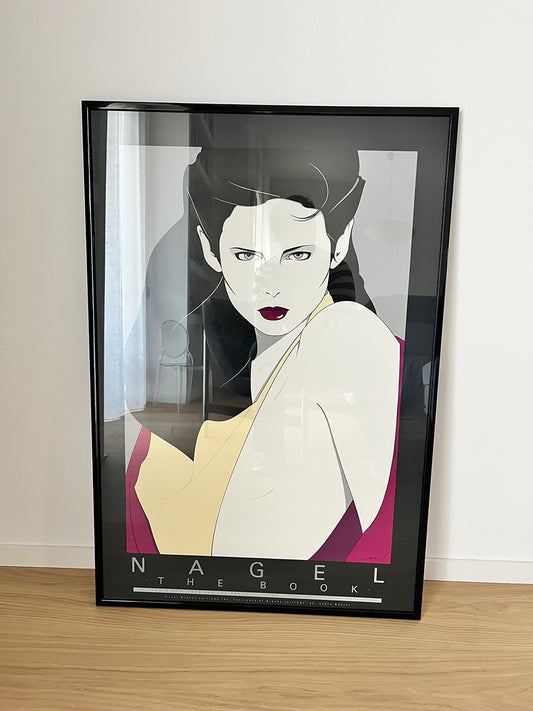 Patrick Nagel Stampa Originale anni '80 titolo "Il Libro"  -Top Art-