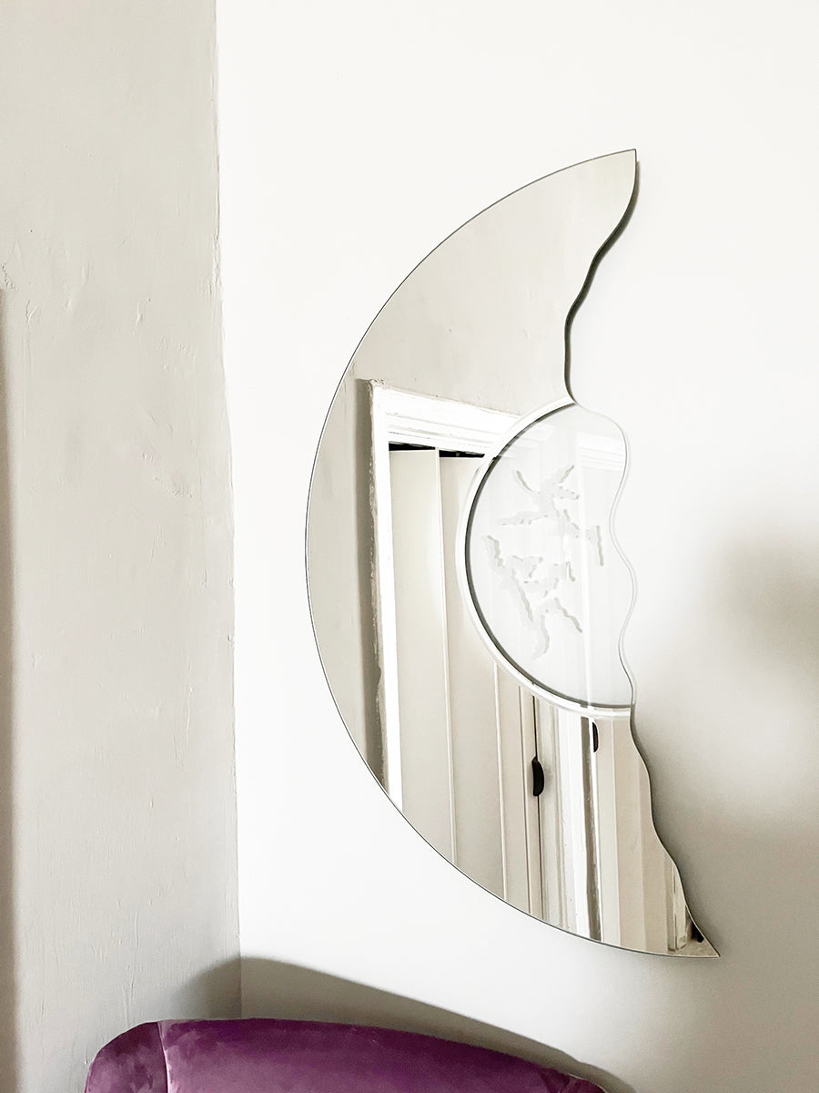 Specchio "Scornice" di Nanda Vigo per Glas - Design -