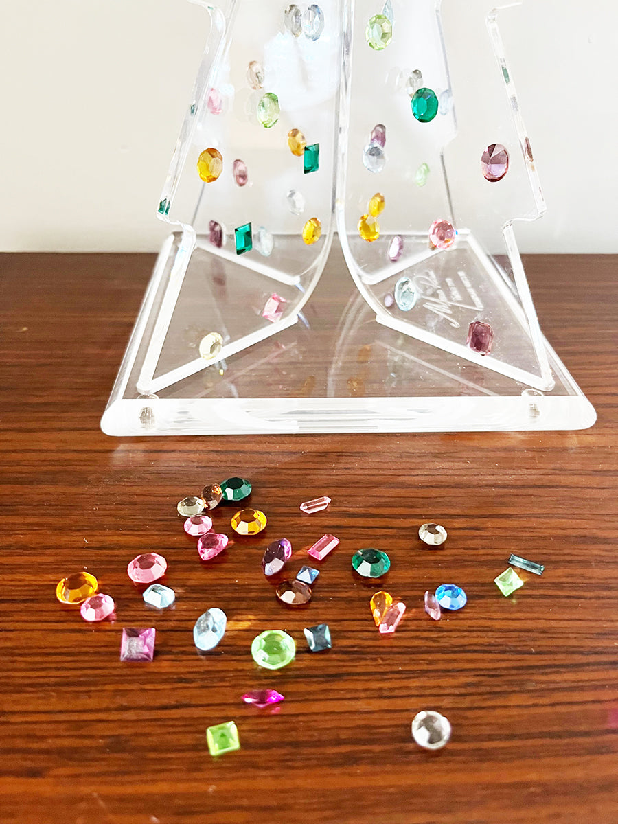 Albero di Natale Plexiglass e Cristalli Swarovsky Esemplare Unico 1992 -Natale-