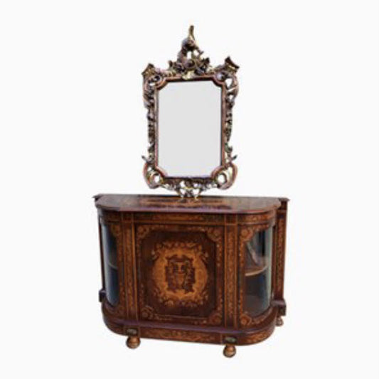 Boulle con Specchio Barocco primo '900 -Antiques-