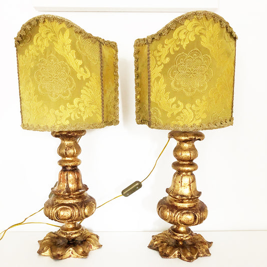 Coppia Lampade da Tavolo Barocco del '900 -Antiques-