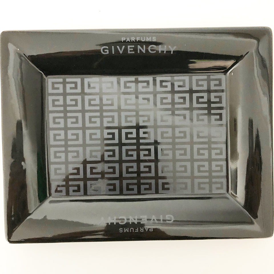 Givenchy Posacenere Ceramica Nera con Logo Vintage -Art-