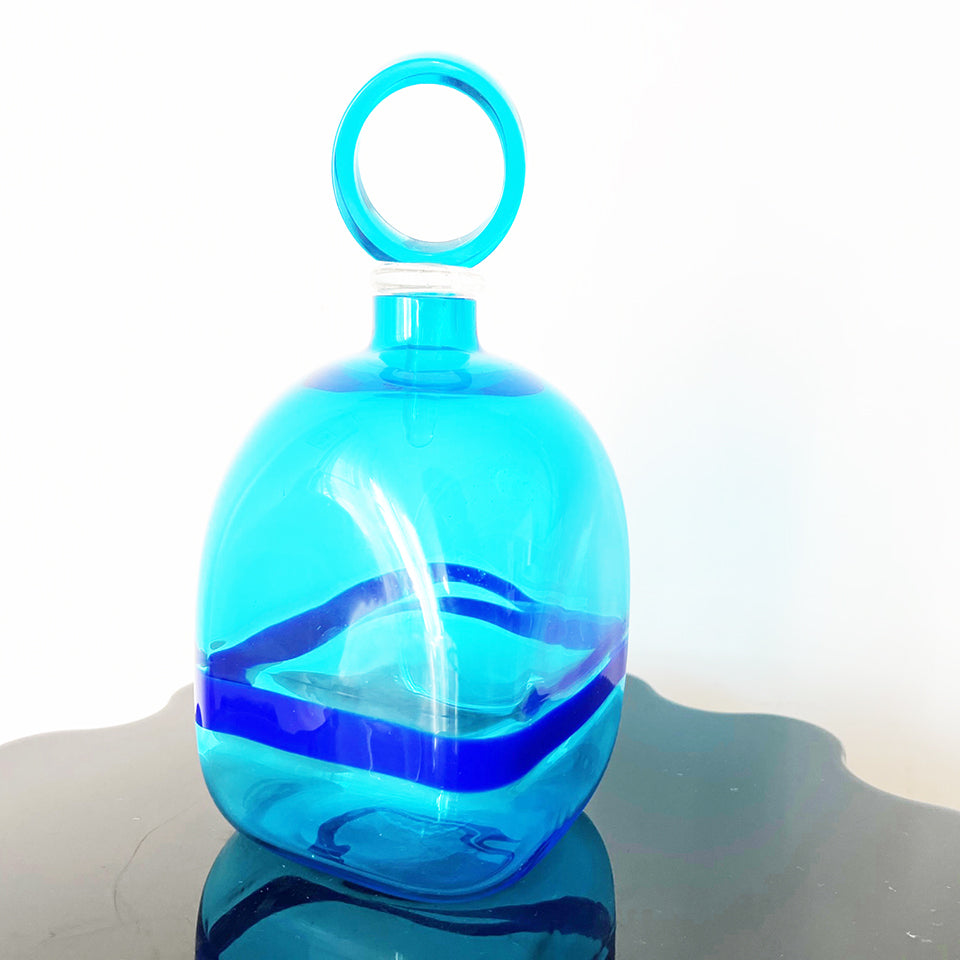 Gianni Cenedese Bottiglia con tappo Blu Vintage -Art-