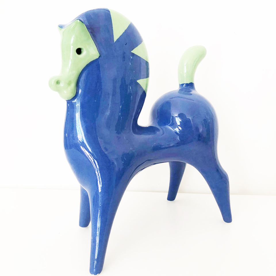 Roberto Rigon Cavallo Ceramica Bicolore Vintage - Art -