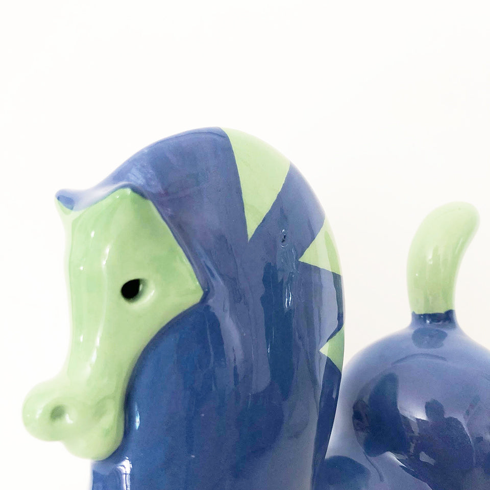 Roberto Rigon Cavallo Ceramica Bicolore Vintage - Art -