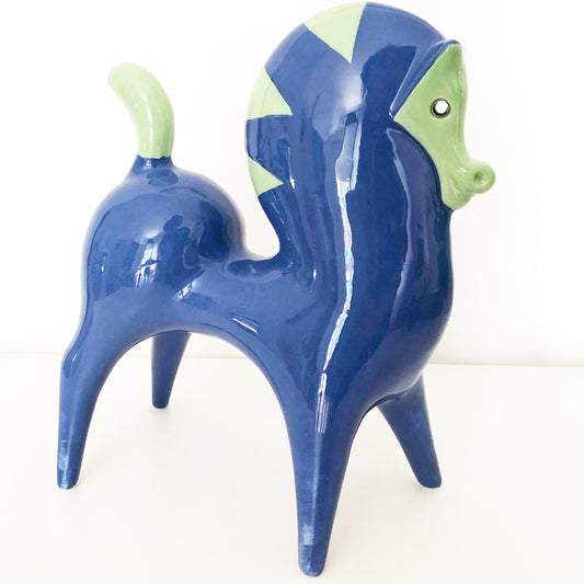 Roberto Rigon Cavallo Ceramica Bicolore Vintage - Art -