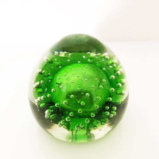 Fermacarte Murano Verde Vintage 1950 - Art -