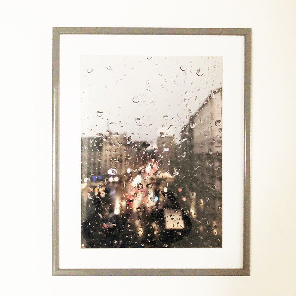 "Milano" Fotografia Edizione Limitata by Lizoh con cornice legno grigio -Art-