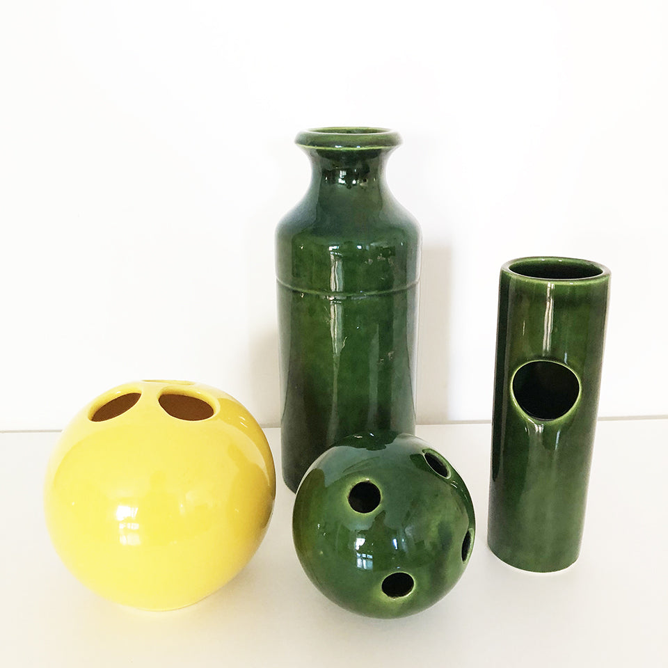 Tris Ceramiche Vintage D'Autore Componibili Originali 1960 - Art -