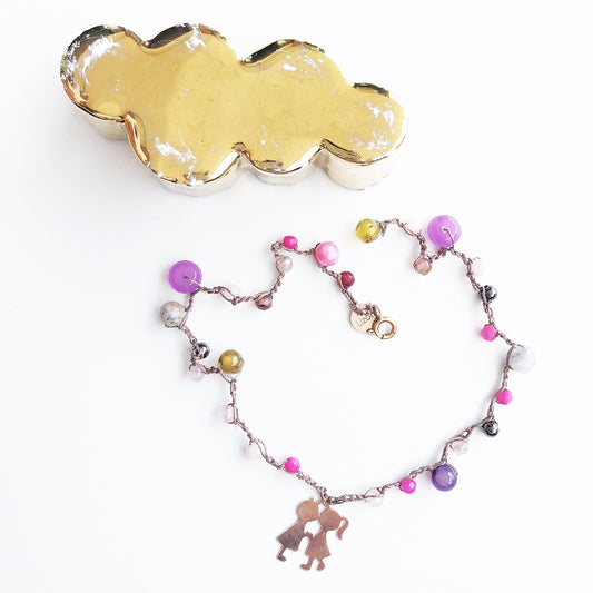 Bracciale Love, Pietre e Arg 925 -Handmade Jewels-