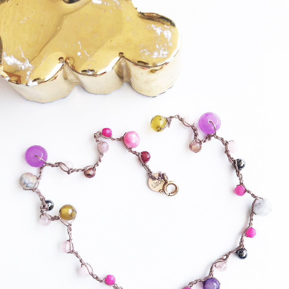 Bracciale Love, Pietre e Arg 925 -Handmade Jewels-