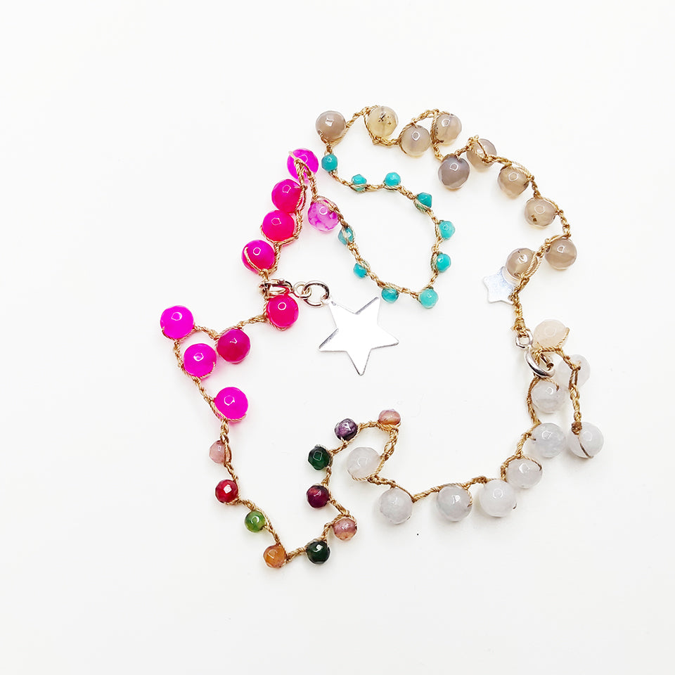 Collana Stella, Pietre e Arg 925 -Handmade Jewels-