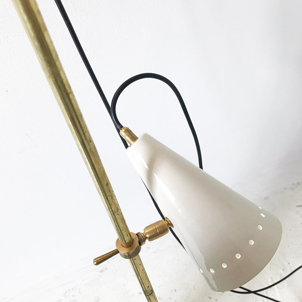 Coppia di lampade da terra Stilnovo Nera/Bianca Free Standing - Design -